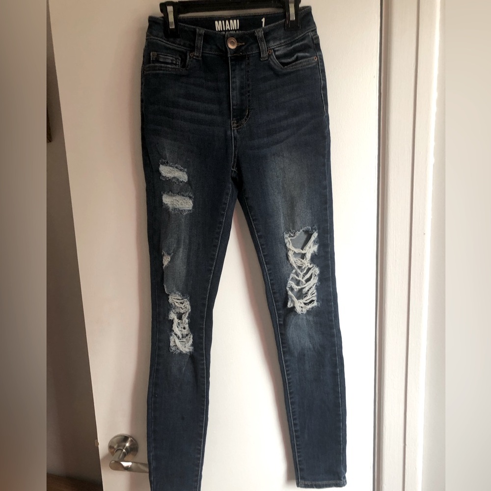 MIAMI | Distressed | High Waist | Skinny | Size 1